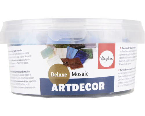 Glasmosaiksteine in transparenter Dose der Marke Artdecor