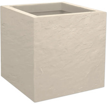 Pot de fleurs carré en pierre