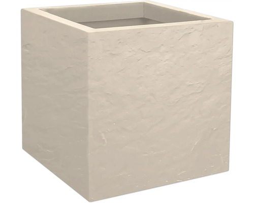 Pot de fleurs carré en pierre