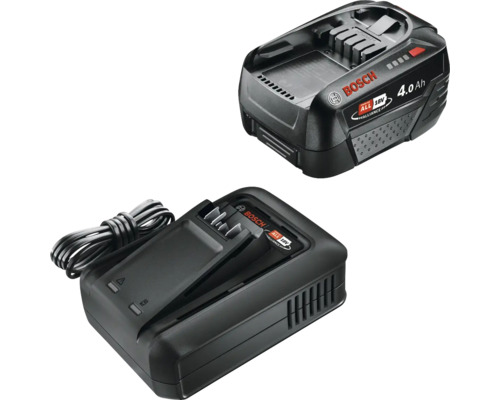 Kit de démarrage sans fil Bosch 18V batterie 4 Ah et chargeur Batterie et chargeur Bosch