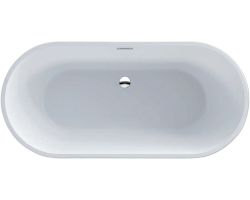 Freistehende Badewanne, ovale Form, Aufsicht