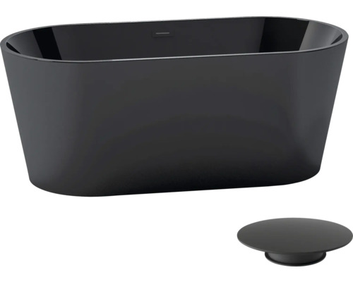 Freistehende Badewanne mit Ablaufgarnitur