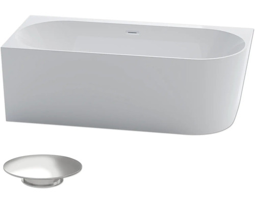 Freistehende Badewanne mit Ablaufgarnitur