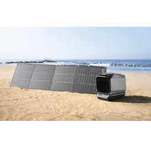 Panneau solaire et alimentation électrique portable sur la plage