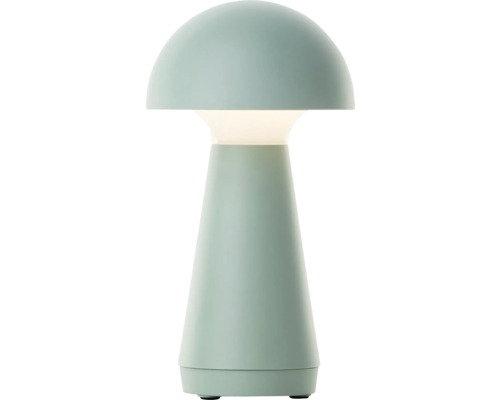 Tischleuchte mit pilzförmigem Lampenschirm