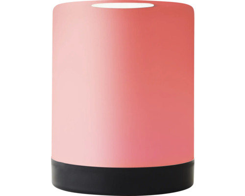 Zylindrische Tischleuchte mit Lichtaustritt nach oben und unten