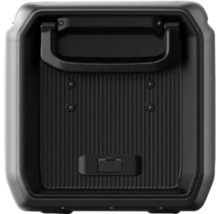 Schwarz tragbare Stromstation mit Tragegriff