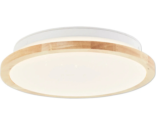 Plafonnier avec bordure en bois