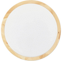 Plafonnier rond avec cadre en bois