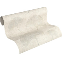 Rouleau de papier peint avec motif de feuilles de ginkgo