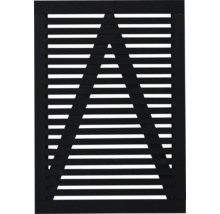 Grille de fenêtre carrée avec motif triangulaire pour l''extérieur