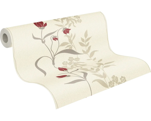 Rouleau de papier peint vinyle à motif floral