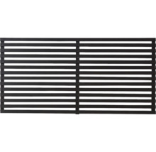 Panneau de clôture opaque avec lamelles horizontales pour le jardin
