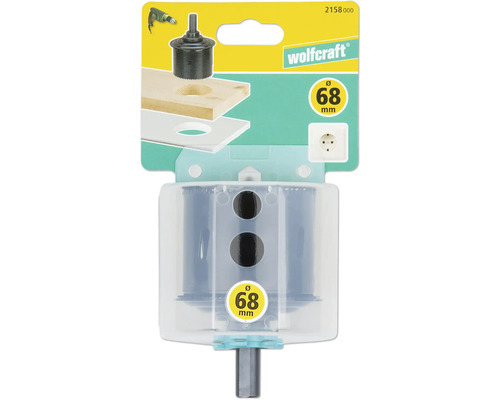 Scie-cloche Wolfcraft d''un diamètre de 68 millimètres