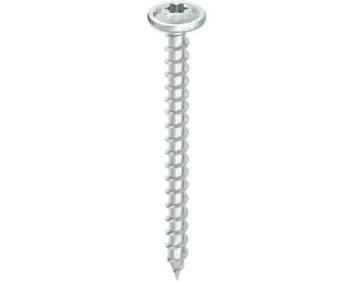 Vis à bois HECO-TOPIX-plus tête à plateau TX filetage complet 6x60 mm bleu zingué 100 pièces Vis Heco avec entraînement Torx
