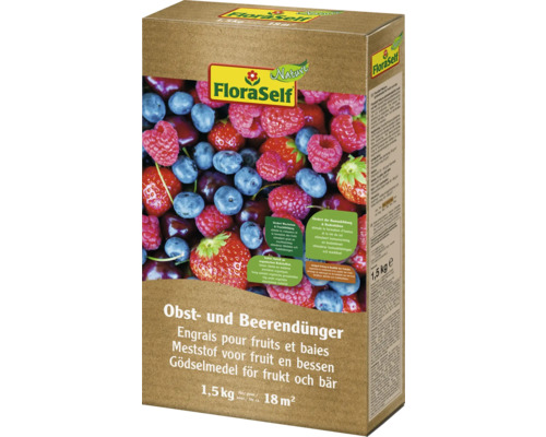 FloraSelf Engrais fruits et baies, emballage de 1,5 kg