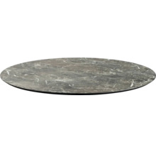 Plateau de table rond aspect marbre