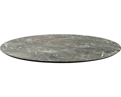 Plateau de table rond aspect marbre