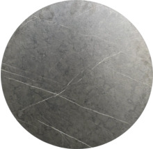 Plateau de table rond aspect marbre