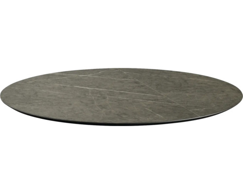 Plateau de table rond aspect marbre