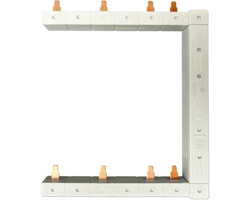 Barre de pontage Hager KCF563R verticale 63A droite L1N-L2N-L3N à L1N-L2N-L3N Borne de conducteur pour installation électrique