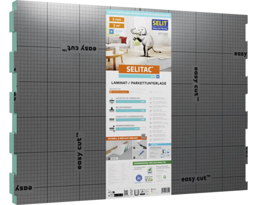 SELITAC pro Laminat- und Parkettunterlage mit einfacher Schnitttechnologie