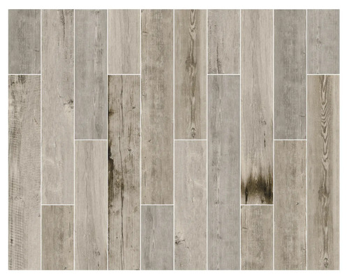 Muster aus rechteckigen Bodenfliesen in Holzoptik