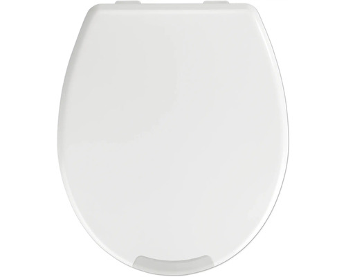 Abattant WC Wenko Secura blanc avec frein de chute type de fixation par le haut 21905100 Abattant de WC