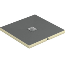 Receveur de douche avec écoulement carré