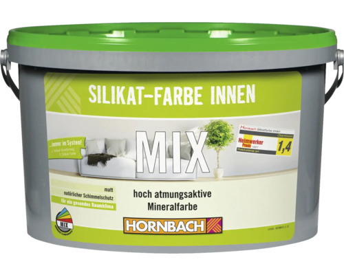 Seau de peinture silicatée pour intérieur, adapté à un climat ambiant sain, marque Hornbach