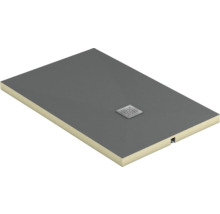 Receveur de douche avec caniveau d'évacuation et siphon carré