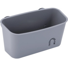 Panier de douche gris pour le rangement de la salle de bain