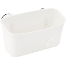 Panier de douche blanc avec ventouse