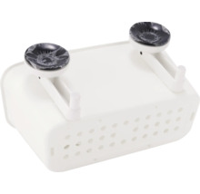 Boîte de rangement blanche avec ventouses