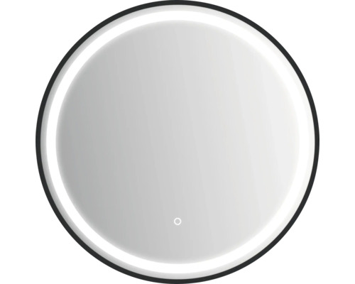 Miroir de salle de bain rond avec éclairage