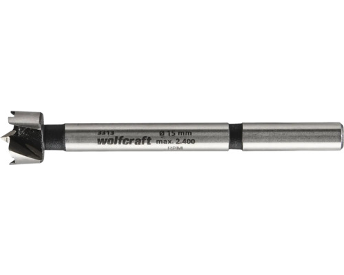Wolfcraft Forstnerbohrer mit 15 mm Durchmesser