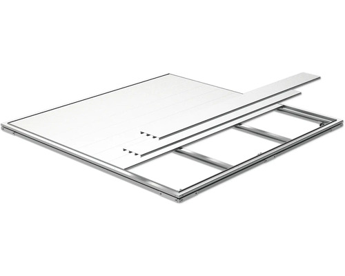Cadre de fondation en aluminium avec éléments muraux parfaitement adaptés