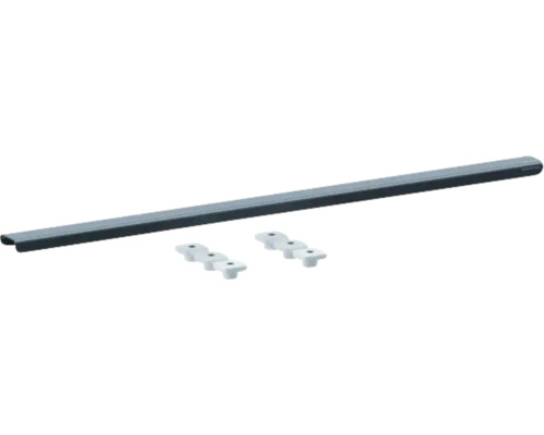 SWISSPOR Duschrinnenrost Linea Standard 700 x 40 mm edelstahl matt Gardinenstange mit Befestigungszubehör