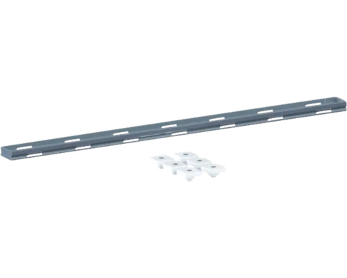 SWISSPOR Befliesbarer Duschrinnenrost Linea Individual 700 x 40 mm edelstahl Regalschiene mit Montageclips
