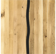 Plateau de table en bois avec remplissage en résine époxy