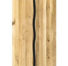 Plateau de table en chêne avec résine époxy