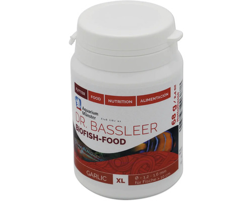 Nourriture pour poissons d'aquarium Aquarium Münster Dr. Bassleer Biofish Food garlic XI 68 g Dr. Bassleer Biofish-Food Ail pour poissons de plus de 10 cm, 68 grammes de masse nette