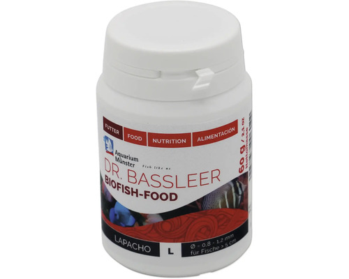 Nourriture pour poissons d'aquarium Aquarium Münster Dr. Bassleer Biofish Food Lapacho L 60 g Dr. Bassleer Biofish-Food pour poissons d''aquarium, paquet de 60 grammes