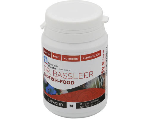 Nourriture pour poissons d'aquarium Aquarium Münster Dr. Bassleer Biofish Food Lapacho M 60 g Dr. Bassleer Biofish-Food pour poissons