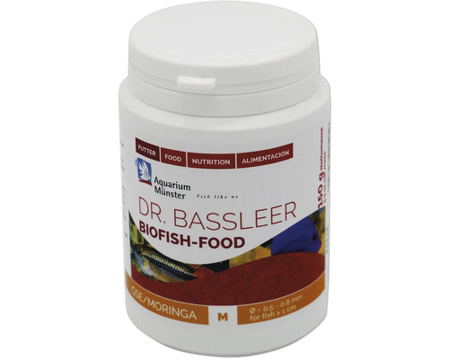 Nourriture pour poissons d'aquarium Aquarium Münster Dr. Bassleer Biofish Food Moringa M 150 g Dr. Bassleer Biofish-Food pour poissons