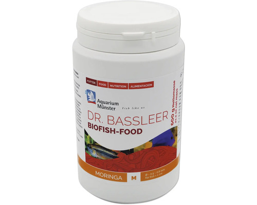 Nourriture pour poissons d'aquarium Aquarium Münster Dr. Bassleer Biofish Food Moringa M 600 g Dr. Bassleer Biofish-Food Moringa nourriture pour poissons, 600 g