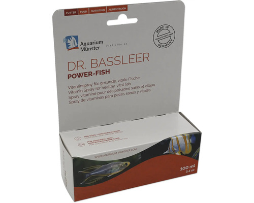 Complément alimentaire Aquarium Münster Dr. Bassleer Biofish Food Power-Fish Vitaminspray 20 ml Aquarium Münster Dr. Bassleer Power-Fish Spray vitaminé pour poissons d''eau douce et d''eau de mer, 100ml