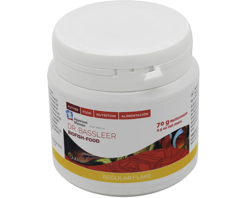 Nourriture pour poissons d'aquarium Aquarium Münster Dr. Bassleer Biofish Food Regular Flake 70 g Dr. Bassleer Biofish-Food Regular Flake nourriture pour poissons, 70 grammes