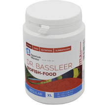 Dr. Bassleer Biofish-Food für Aquarienfische in einer weißen Dose