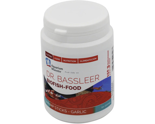 Nourriture pour crevettes Aquarium Münster Dr. Bassleer Biofish Food Shrimp garlic 150g Dr. Bassleer Biofish Food Shrimp Sticks à l''ail, 150 grammes